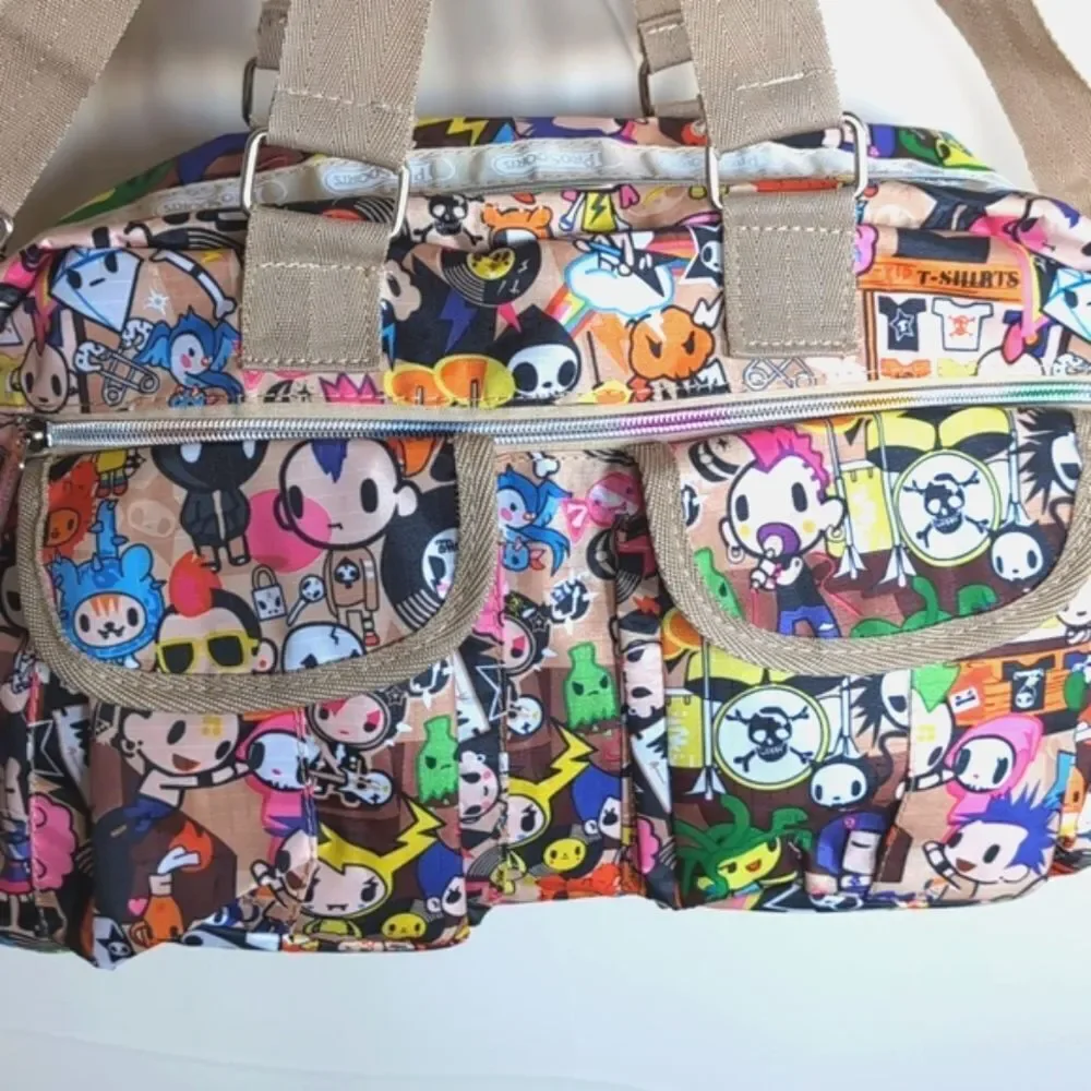 Tokidoki ProSportsac Med Duffel Weekender Bag Pockets Kawaii Japan Anime…